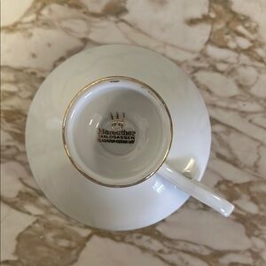Bareuther Waldsassen White and Gold Teacup